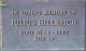 Julius Adolph Hillbrich Headstone