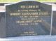 Robert Alexander Julius Hillbrich & Margaret Anne (White) Hillbrich Headstone